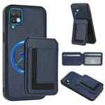 For Samsung Galaxy A12 5G / 4G CX01 Detachable Magsafe Magnetic Card Bag Phone Case(Dark Blue)