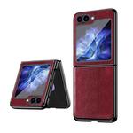 For Samsung Galaxy Z Flip6 VIETAO Crazy Horse Texture PU Phone Case(Red)