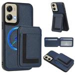 For Motorola Moto G Stylus 5G 2024 CX01 Detachable Magsafe Magnetic Card Bag Phone Case(Dark Blue)