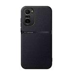 For Redmi K40 / K40 Pro Litchi Leather Magnetic Full Coverage Shockproof Phone Case(Black)