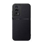 For Redmi K60 / K60 Pro Litchi Leather Magnetic Full Coverage Shockproof Phone Case(Black)