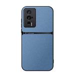 For Redmi K60 / K60 Pro Litchi Leather Magnetic Full Coverage Shockproof Phone Case(Blue)