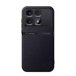 For Redmi K70 Ultra Litchi Leather Magnetic Full Coverage Shockproof Phone Case(Black)