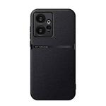 For Redmi Note 12 4G Global Litchi Leather Magnetic Full Coverage Shockproof Phone Case(Black)