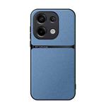 For Redmi Note 13 Pro 4G Global Litchi Leather Magnetic Full Coverage Shockproof Phone Case(Blue)