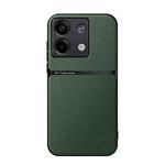 For Redmi Note 13 5G Global Litchi Leather Magnetic Full Coverage Shockproof Phone Case(Green)