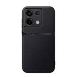 For Redmi Note 13 Pro 5G Global Litchi Leather Magnetic Full Coverage Shockproof Phone Case(Black)