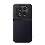 For Redmi Note 14 Pro+ 5G Litchi Leather Magnetic Full Coverage Shockproof Phone Case(Black)