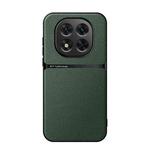 For Redmi Note 14 Pro+ 5G Litchi Leather Magnetic Full Coverage Shockproof Phone Case(Green)