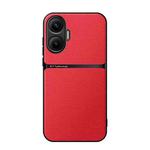 For Redmi Turbo 4 Pro Litchi Leather Magnetic Full Coverage Shockproof Phone Case(Red)