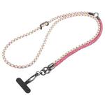 8mm 3 in 1 Anti-lost Strap Phone Crossbody Splicing Lanyard(Red Pink Yellow)