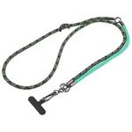 8mm 3 in 1 Anti-lost Strap Phone Crossbody Splicing Lanyard(Green Army Green)