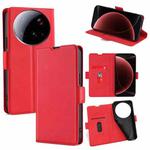 For Xiaomi 15 Ultra Ultra-thin Voltage Side Buckle Horizontal Flip Leather Phone Case(Red)