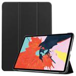 For iPad Air 11 2024 / 2022 / 2020 10.9 Custer Texture Horizontal Flip Leather Case with Three-folding Holder & Sleep / Wake-up Function(Black)