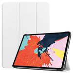 For iPad Air 11 2024 / 2022 / 2020 10.9 Custer Texture Horizontal Flip Leather Case with Three-folding Holder & Sleep / Wake-up Function(White)