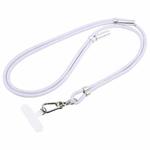 Type-C to Type-C Data Charging Cable Crossbody Adjustable Phone Long Lanyard(Light Purple)