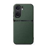 For vivo iQOO Neo9 Litchi Leather Magnetic Full Coverage Shockproof Phone Case(Green)