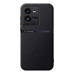 For vivo iQOO 10 Pro Litchi Leather Magnetic Full Coverage Shockproof Phone Case(Black)