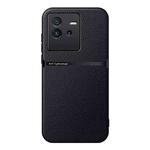 For vivo iQOO Neo6 / iQOO Neo6 SE Litchi Leather Magnetic Full Coverage Shockproof Phone Case(Black)