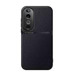 For vivo S19 Litchi Leather Magnetic Full Coverage Shockproof Phone Case(Black)