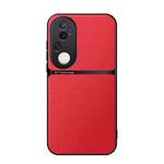 For vivo S20 Pro Litchi Leather Magnetic Full Coverage Shockproof Phone Case(Red)