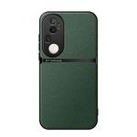 For vivo S20 Pro Litchi Leather Magnetic Full Coverage Shockproof Phone Case(Green)