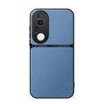 For vivo S20 Pro Litchi Leather Magnetic Full Coverage Shockproof Phone Case(Blue)
