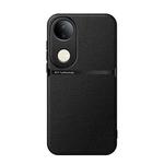 For vivo S20 Litchi Leather Magnetic Full Coverage Shockproof Phone Case(Black)