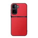 For vivo iQOO Neo 10 5G Litchi Leather Magnetic Full Coverage Shockproof Phone Case(Red)