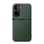 For vivo iQOO Neo 10 5G Litchi Leather Magnetic Full Coverage Shockproof Phone Case(Green)