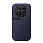 For Realme 13 Pro Global / Realme 13 Pro+ Litchi Leather Magnetic Full Coverage Shockproof Phone Case(Navy Blue)