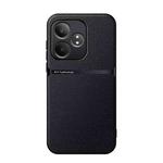 For Realme GT Neo6 / GT Neo6 SE / GT 6 / GT 6T Litchi Leather Magnetic Full Coverage Shockproof Phone Case(Black)