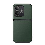 For Realme GT Neo6 / GT Neo6 SE / GT 6 / GT 6T Litchi Leather Magnetic Full Coverage Shockproof Phone Case(Green)