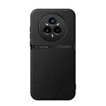 For Realme 14 Pro Litchi Leather Magnetic Full Coverage Shockproof Phone Case(Black)