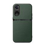 For OPPO A58 5G / A78 5G Litchi Leather Magnetic Full Coverage Shockproof Phone Case(Green)