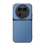 For OPPO Find X6 Pro Litchi Leather Magnetic Full Coverage Shockproof Phone Case(Blue)