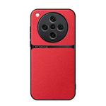 For OPPO Find X8 Pro Litchi Leather Magnetic Full Coverage Shockproof Phone Case(Red)