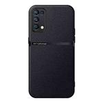 For OPPO Reno5 4G / 5G Litchi Leather Magnetic Full Coverage Shockproof Phone Case(Black)