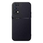 For OPPO Reno5 Pro Litchi Leather Magnetic Full Coverage Shockproof Phone Case(Black)