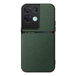 For OPPO Reno8 Pro+ Litchi Leather Magnetic Full Coverage Shockproof Phone Case(Green)