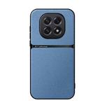 For OPPO  A5 5G Global Litchi Leather Magnetic Full Coverage Shockproof Phone Case(Blue)