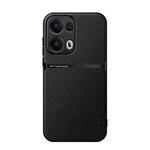 For OPPO Reno13 Pro 5G Global Litchi Leather Magnetic Full Coverage Shockproof Phone Case(Black)