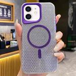 For iPhone 12 Blade Glitter MagSafe Phone Case(Purple)