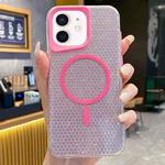 For iPhone 12 Blade Glitter MagSafe Phone Case(Pink)