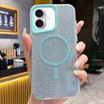 For iPhone 16 Plus Blade Glitter MagSafe Phone Case(Mint Green)