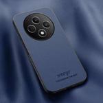 For OPPO Reno12 F 5G Global HUIYI Leather Magnetic Phone Case(Blue)