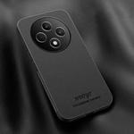 For OPPO Reno12 F 5G Global HUIYI Leather Magnetic Phone Case(Black)