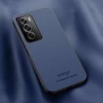 For OPPO Reno12 Pro 5G Global HUIYI Leather Magnetic Phone Case(Blue)