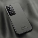 For OPPO Reno12 Pro 5G Global HUIYI Leather Magnetic Phone Case(Grey)