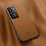 For OPPO Reno12 Pro 5G Global HUIYI Leather Magnetic Phone Case(Brown)